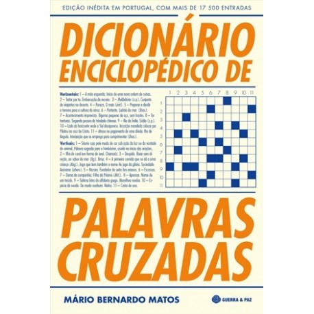Dicionário Enciclopédico De Palavras Cruzadas de Mário Bernardo Matos