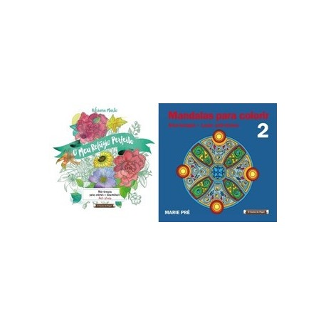 O Meu Refúgio Perfeito + Mandalas Para Colorir 2 de Maria Pre + Adriana Marto