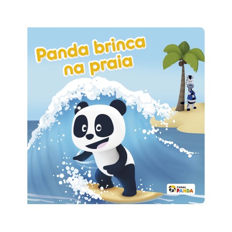 Panda brinca na praia - Canal Panda - Livro-puzzle