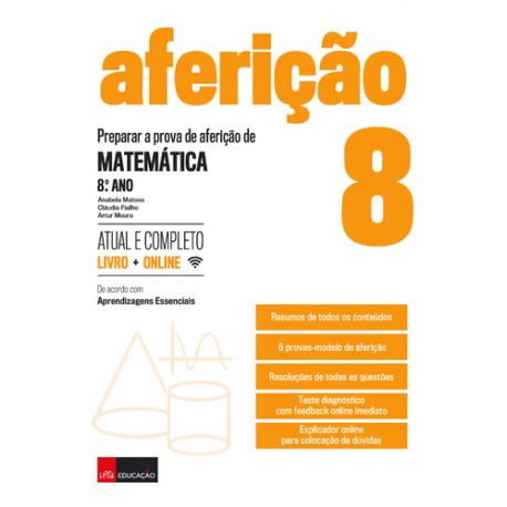 Preparar a Prova de Aferição de Matemática 8º Ano de Anabela Matoso, Cláudia Fialho e Artur Moura